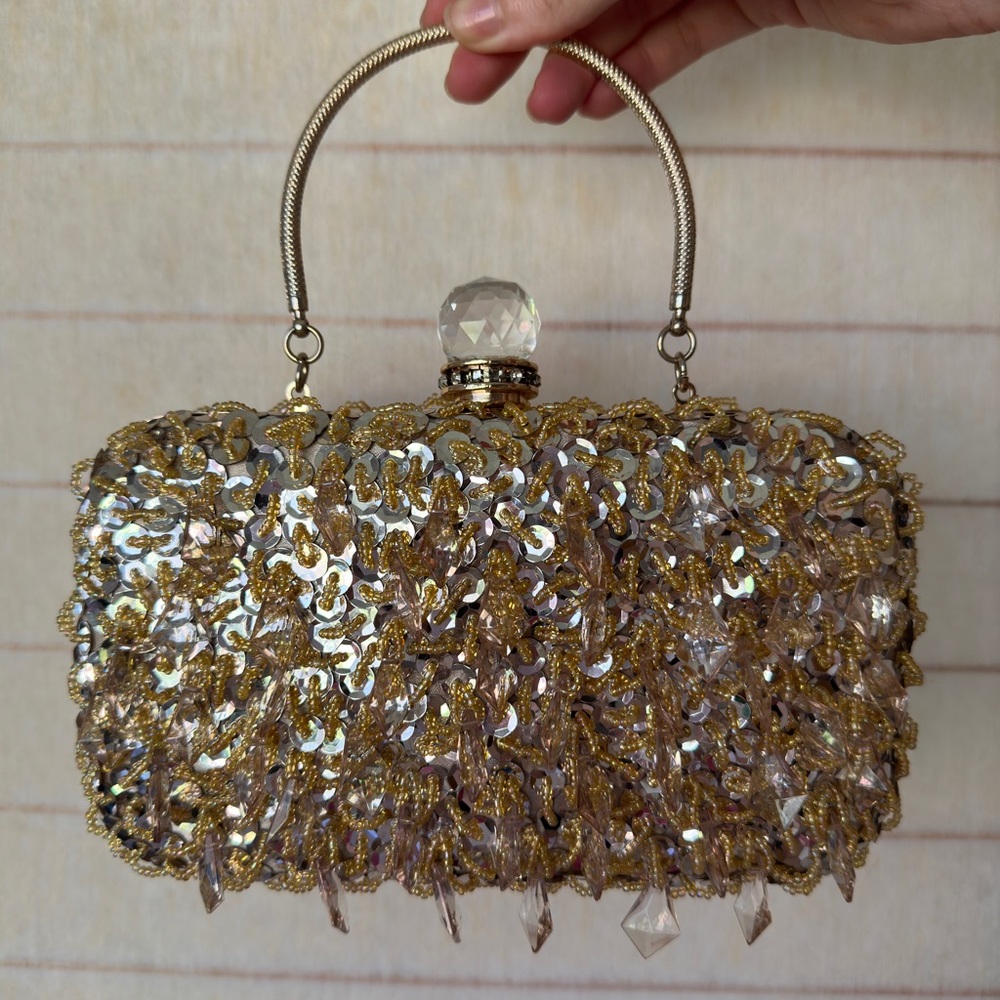 Gorgeous Gold Vintage Clutch